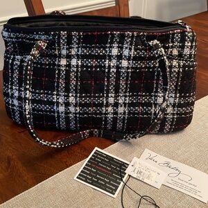 Vera Bradley Tweed East West Quilted Bag Purse